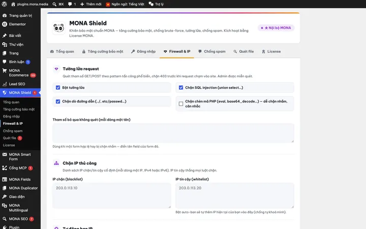 Firewall & danh sách IP